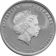 1/2oz Perth Mint Silver Year of the Dog 2018