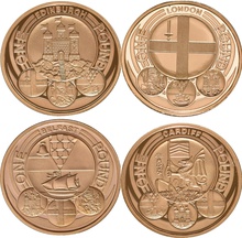 Gold Proof 2010-2011 Capital Cities of the United Kingdom £1 set