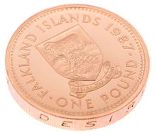 1987 Falkland Islands £1 Gold Coin