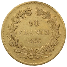 40 French Francs Gold Coin