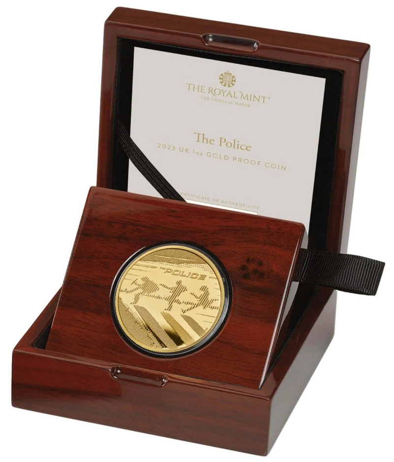 2023 1oz Music Legends - The Police Proof Gold Coin Boxed
