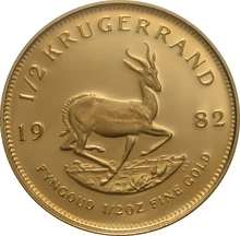 1982 Proof Half Ounce Krugerrand Gold Coin