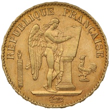 1896 20 French Francs - Guardian Angel - A