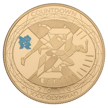 2010 - Gold £5 Proof Crown - London Olympics Athletics