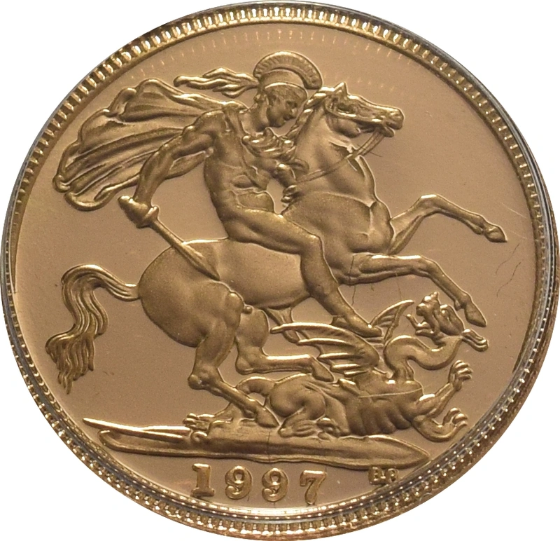 1997 Proof Gold Half Sovereign Elizabeth II Third Head