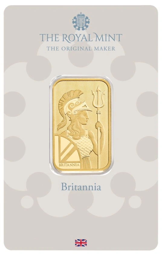 20g Gold Bar Britannia Minted