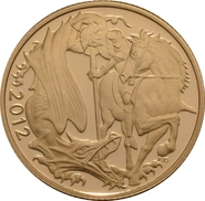 2012 Proof Gold Sovereign Coin Elizabeth II Fourth Head
