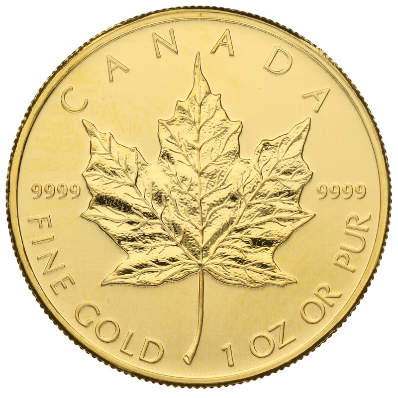 2009 1oz Canadian Maple Gold Coin