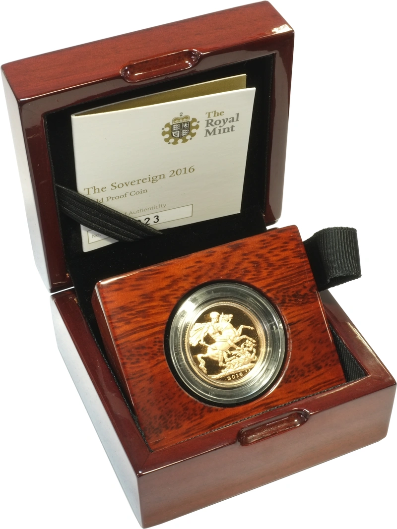 Gold Proof 2016 Sovereign - Butler Effigy Boxed