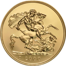 2000 - Gold Five Pound Coin, Brilliant Uncirculated