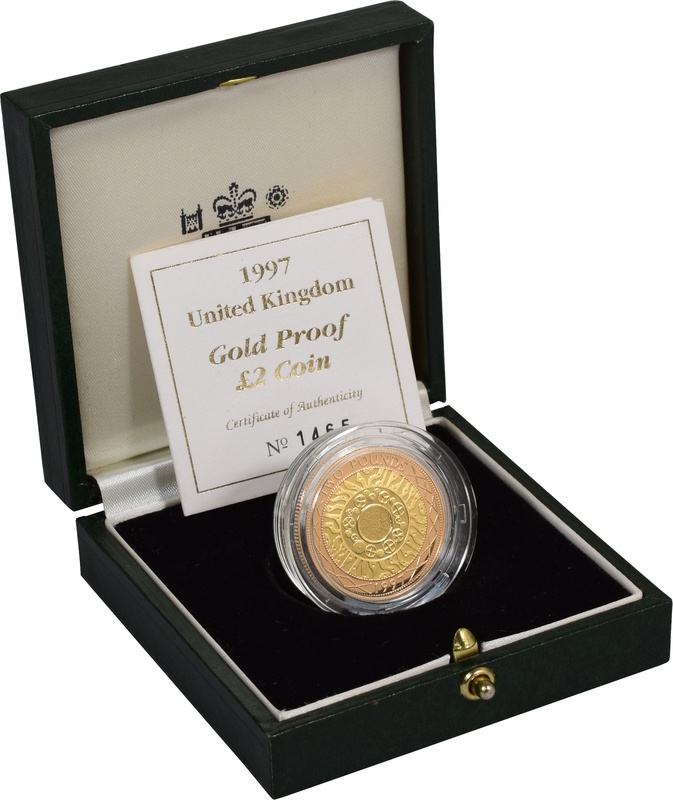 1997 Two Pound Proof Gold Coin: Technologies Boxed