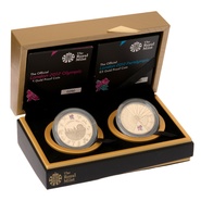 London 2012 Olympic Paralympic Gold Proof £5 two coin set Boxed