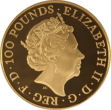 2016 Proof Year of the Monkey Gold Coin 1oz Royal Mint Lunar Series Boxed