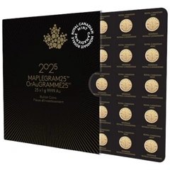 2025 MapleGram 25 x 1g Gold Coins