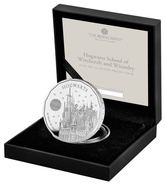 2023 25th Anniversary of Harry Potter - Hogwarts School 1oz Proof Silver Coin Boxed