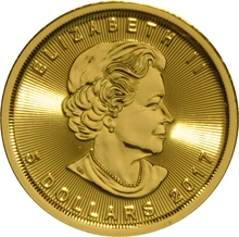 2017 1/10oz Canadian Maple Leaf Gold Coin