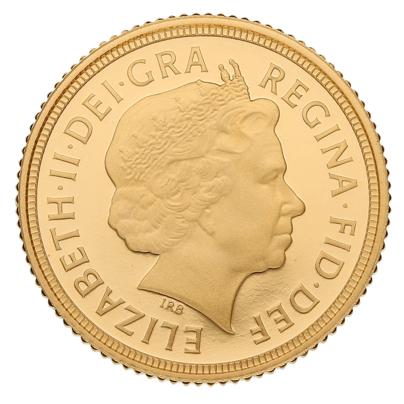 2015 Gold Half Sovereign Elizabeth II Fourth Head Proof