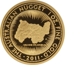 Australian Nugget 25th Anniversary 2011 1oz Gold Proof Coin Boxed