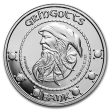 Harry Potter Pure Silver Sickle 1oz Round