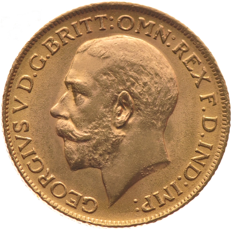 1929 Gold Half Sovereign