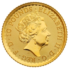 2023 1/10oz Gold Britannia Coin Queen Elizabeth II