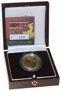 2004 Britannia Quarter Ounce Gold Proof Coin boxed with COA