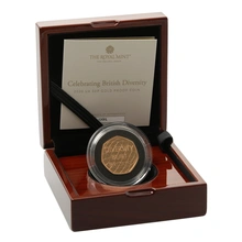 2020 Celebrating Diversity Fifty Pence Proof Gold Coin Boxed