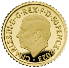 2023 75th Birthday of King Charles III 1/40oz Gold Proof Coin