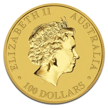 2016 Australian Kangaroo Gold Nugget Coin 1oz