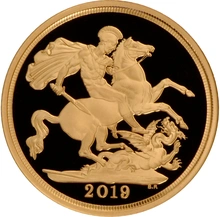2019 Gold Proof Sovereign - Elizabeth II Fifth Head - NGC PF70