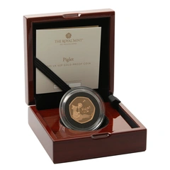 2020 Proof 50p Gold Coin Piglet Boxed
