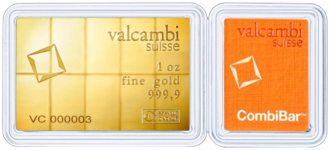 Valcambi CombiBar 10 x 1/10 Ounce Gold Bar