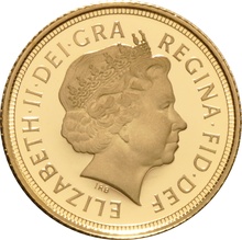 2013 Gold Half Sovereign Elizabeth II Fourth Head - Proof no box