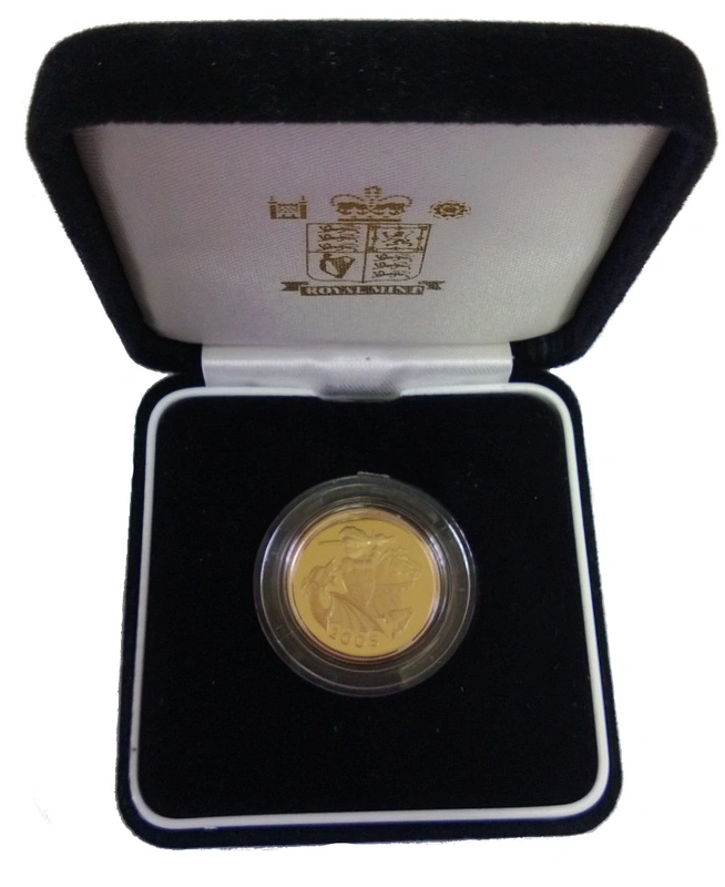 2005 Proof Gold Half Sovereign Boxed