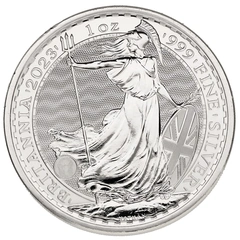 2023 1oz Silver Britannia Coin Queen Elizabeth II