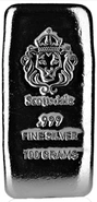 Scottsdale 100 Gram Silver Cast Bar