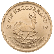 2019 1/10oz Krugerrand Gold Coin