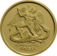 Piedfort 1/4th (1/2th) Ounce 1994 Angel Gold Coin