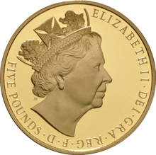 2015 - £5 Gold Proof Coin, The Longest Reigning Monarch