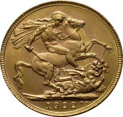1922 Gold Sovereign Coin George V Perth