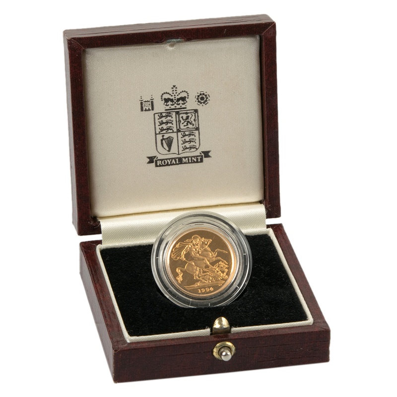 Gold Proof 1994 Sovereign Boxed