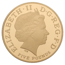 2010 - Gold £5 Proof Crown - London Olympics Athletics