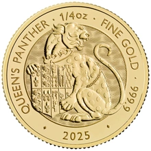 2025 Queen's Panther - Tudor Beasts 1/4oz Gold Coin