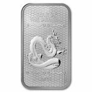 2024 Year of the Dragon 1oz Silver Bar