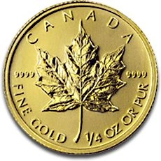 2012 Quarter Ounce Gold Canadian Maple