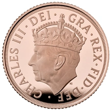 2023 King Charles III Coronation Sovereign Gold Proof Coin Boxed