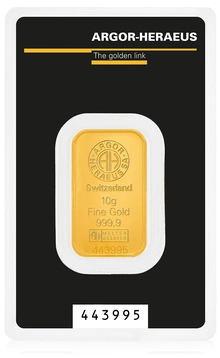 Argor-Heraeus 10 Gram Gold Bar