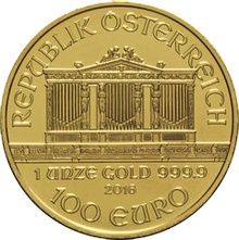 2016 1oz Austrian Gold Philharmonic Coin