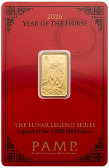 5g Gold Bar 2026 Year of the Horse PAMP