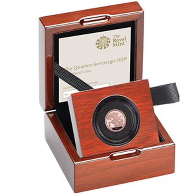 2019 Boxed Proof Quarter Sovereign